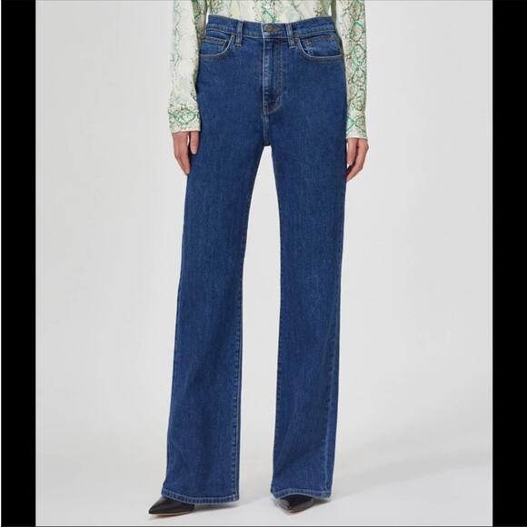 Equipment Duprey Blue Bootleg Jeans denim 70s 80s 90s Y2K Size 27 High Waist - Picture 2 of 16